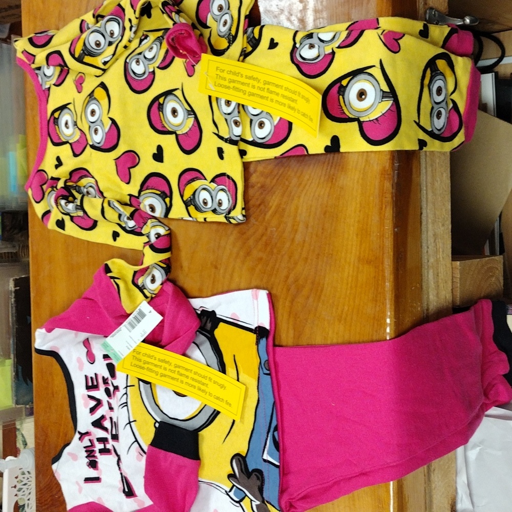 Brand New Size 4 Minions Pajamas.